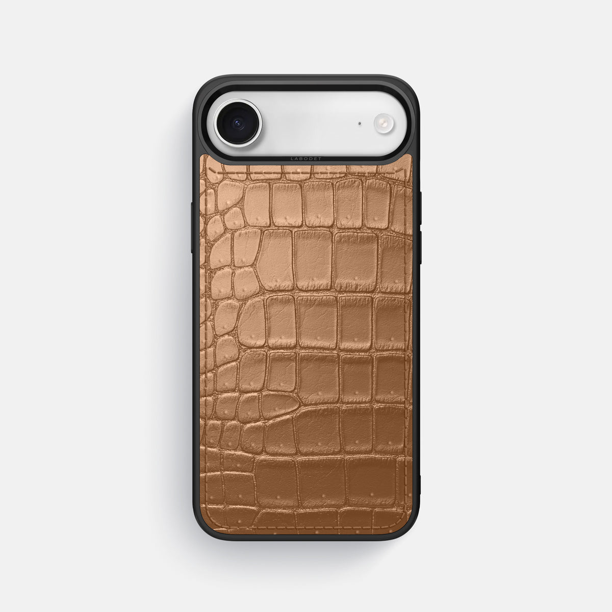 Sport Case For iPhone 17 Air In Porosus Crocodile -1 | Milk-Chocolate