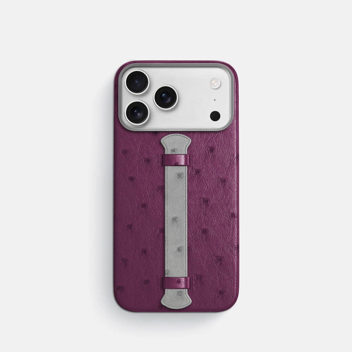 Center Handle Coloré For iPhone 18 Pro In Ostrich -1 | Purple-Steel