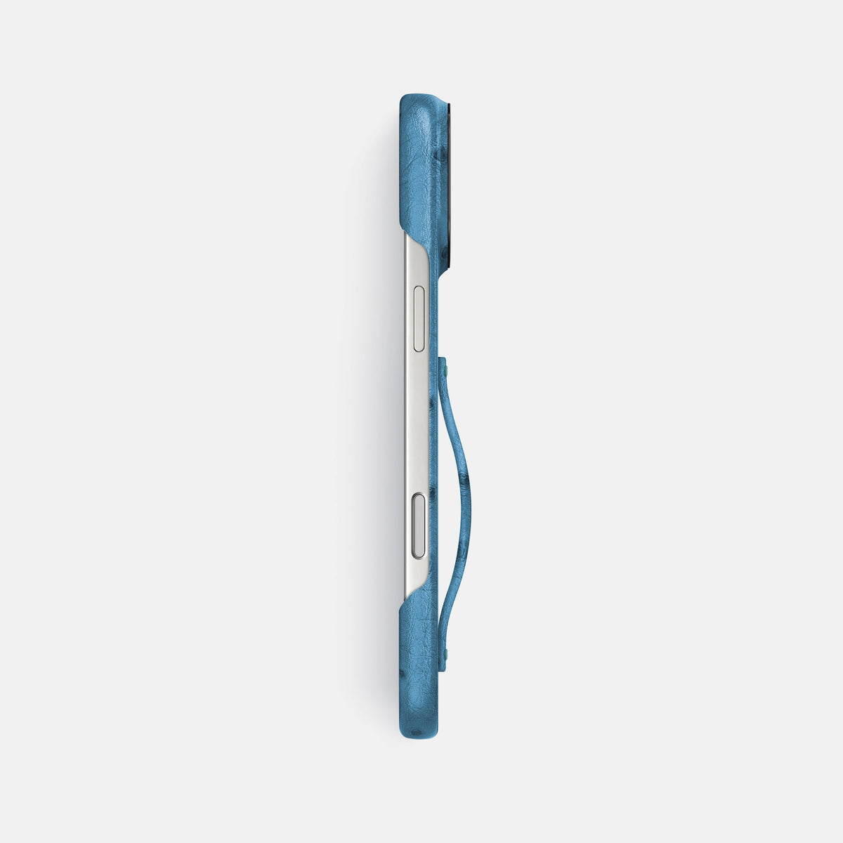 Finger Case For iPhone 18 Pro Max In Ostrich -3 | Blue-Jeans-Black