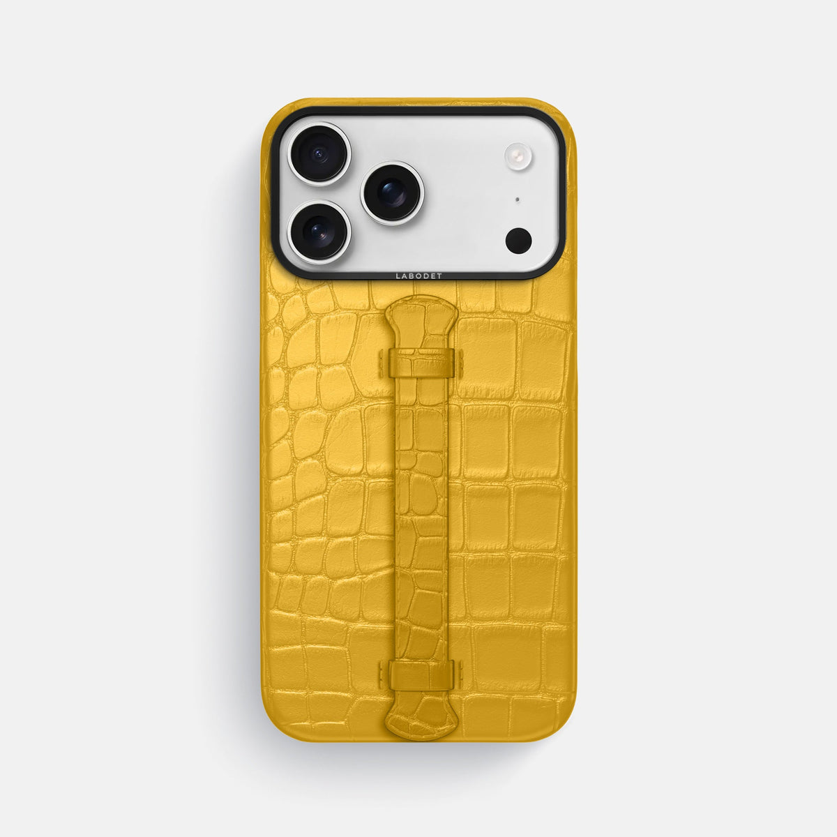Center Handle For iPhone 18 Pro Max In Alligator -1 | Yellow-Black