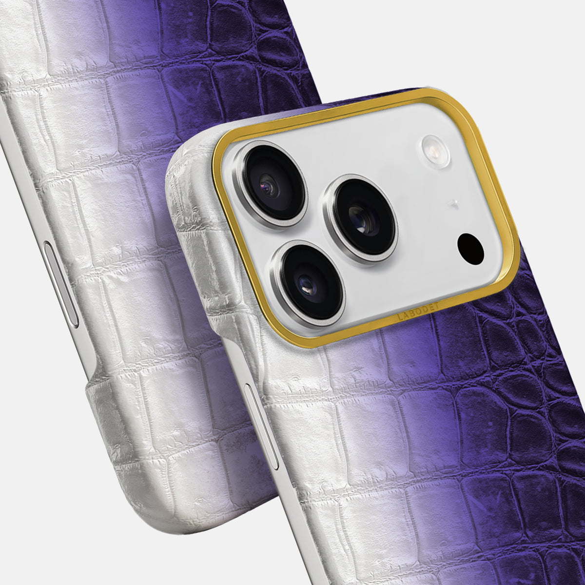 Classic Case For iPhone 17 Pro Max In Himalayan Crocodile -5 | Purple-Gold