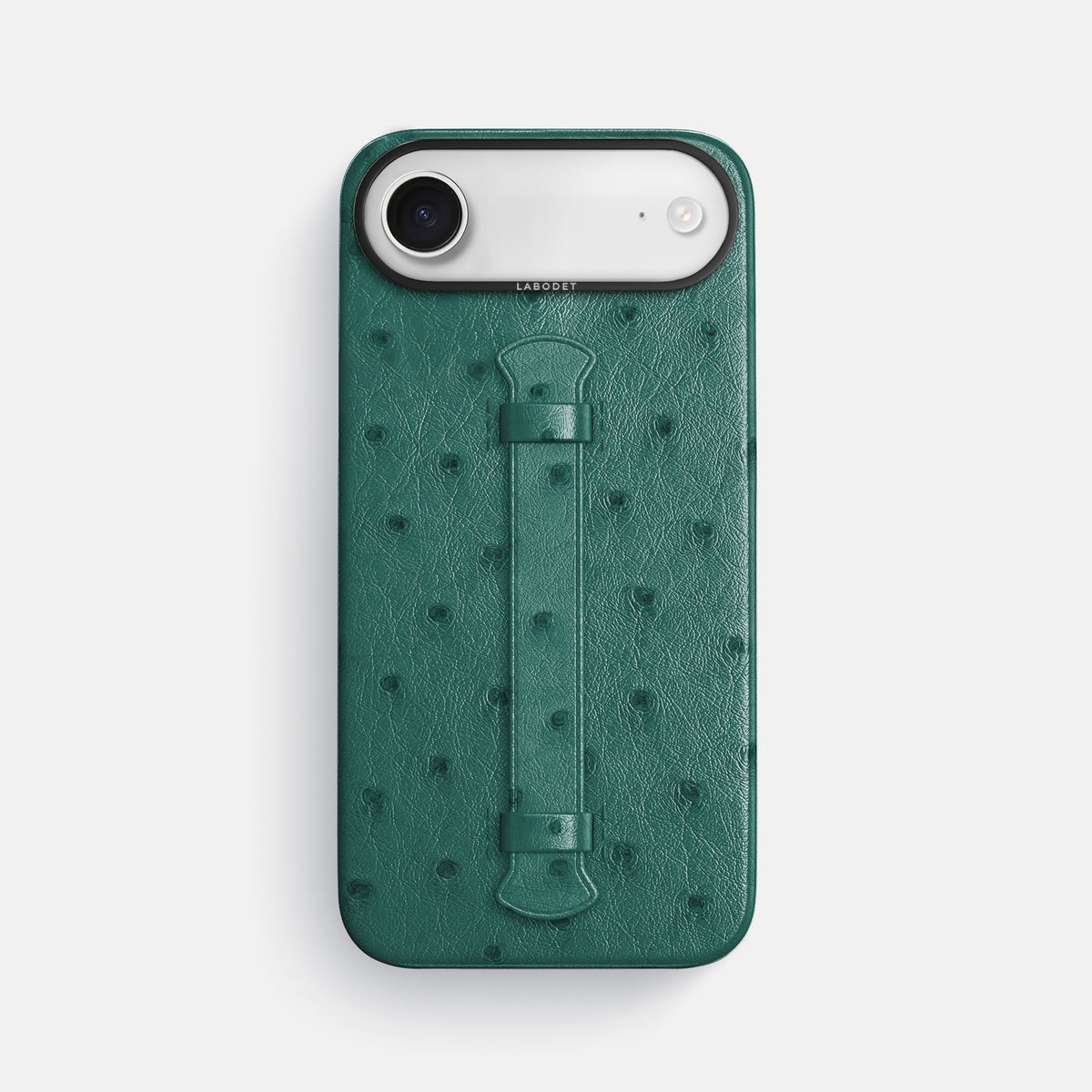 Center Handle For iPhone 17 Air In Ostrich -1 | Forest-Green-Black