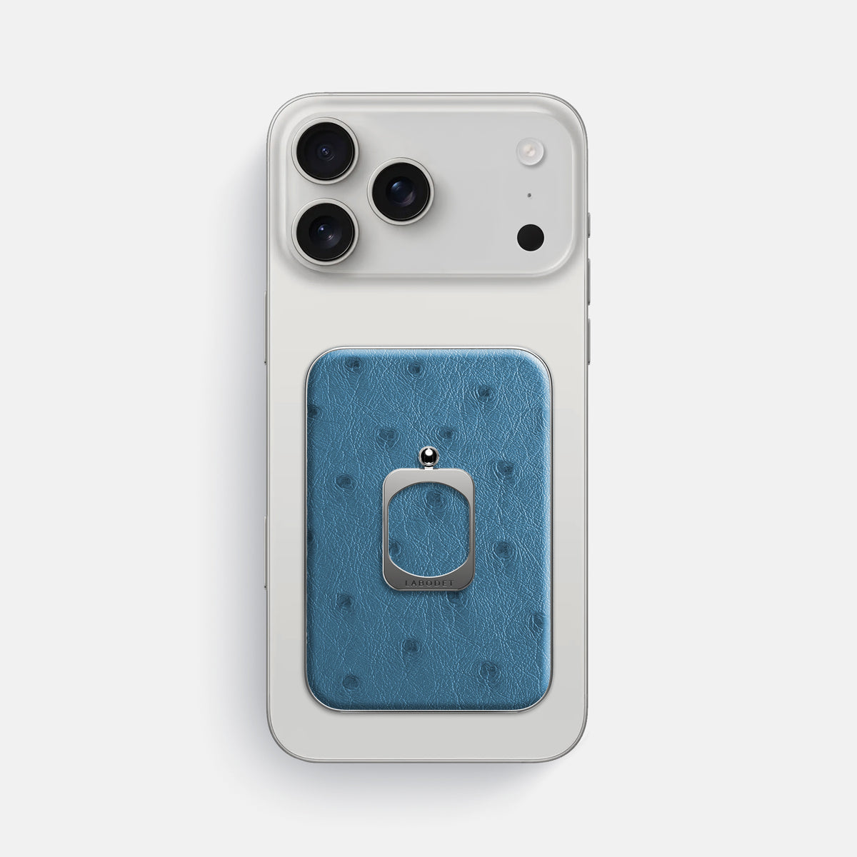 MagSafe Ring For iPhone 17 Pro Max In Ostrich -2 | Blue-Jeans-Steel