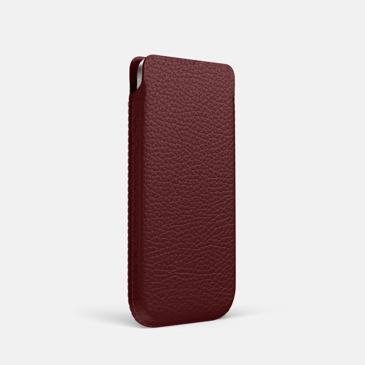 Pouch Case For iPhone 18 Pro In Calf -2 | Bordeaux