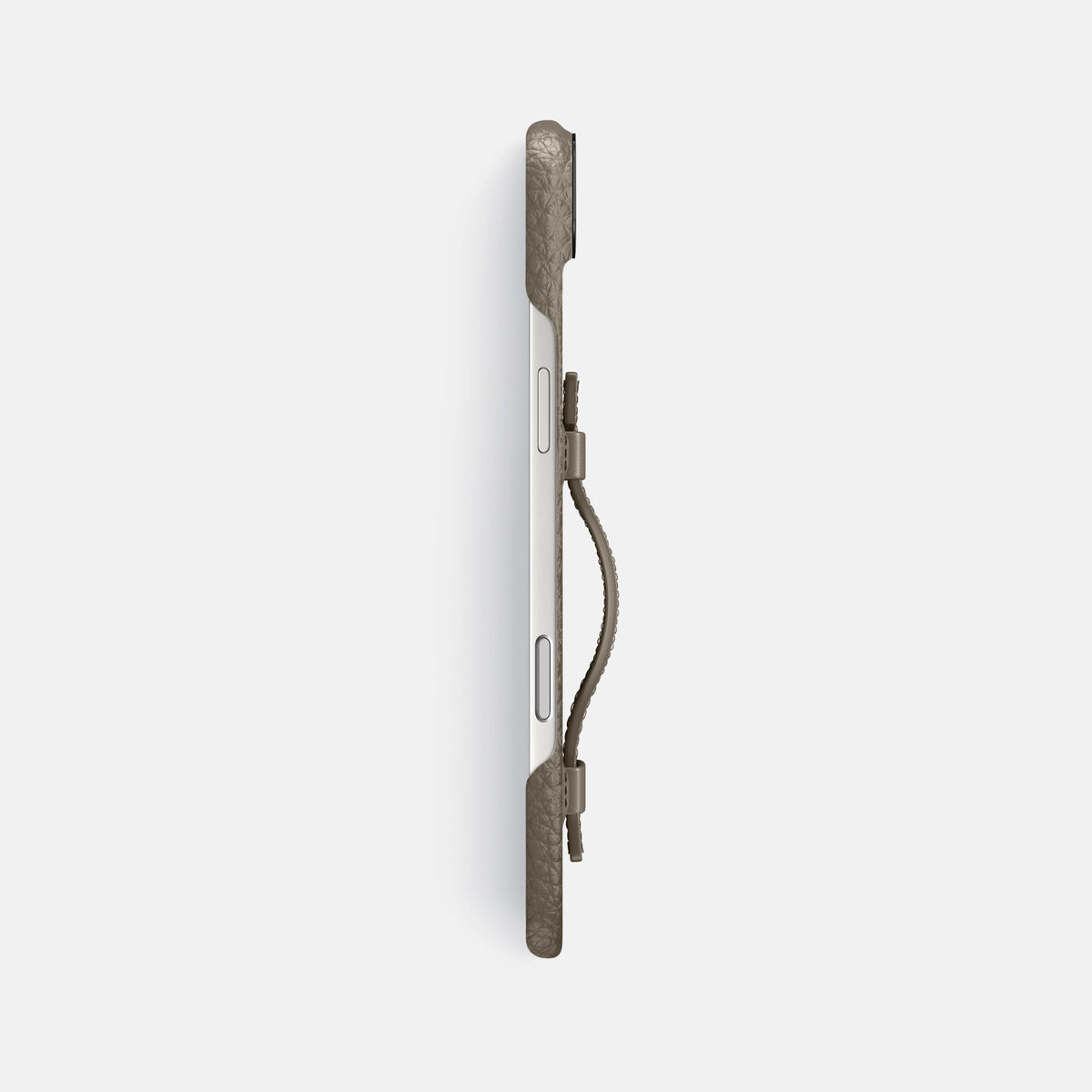 Handle Case For iPhone 17 Air In Calf -3 | Taupe-Black