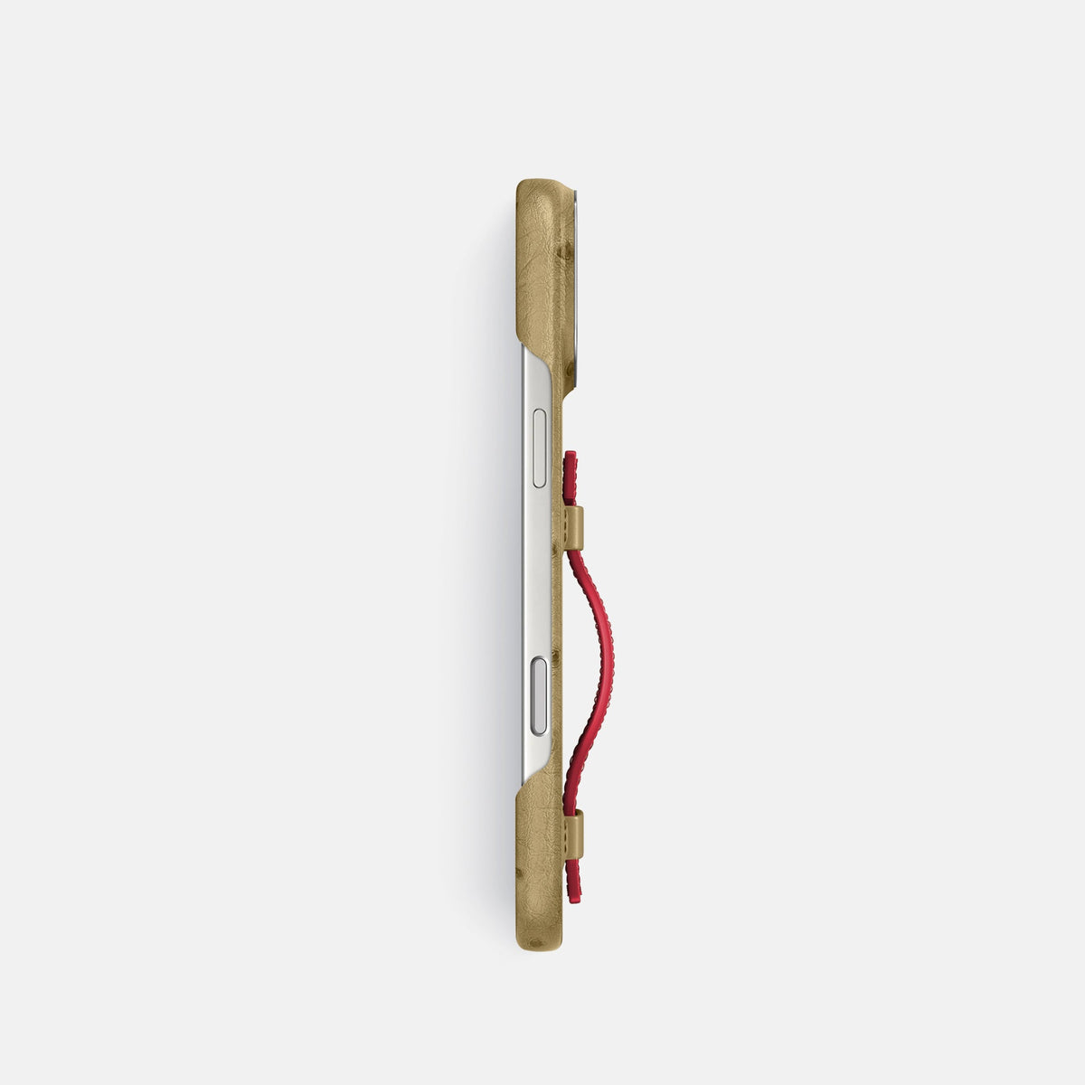 Handle Case Coloré For iPhone 18 Pro In Ostrich -3 | Desert-Sand-Steel