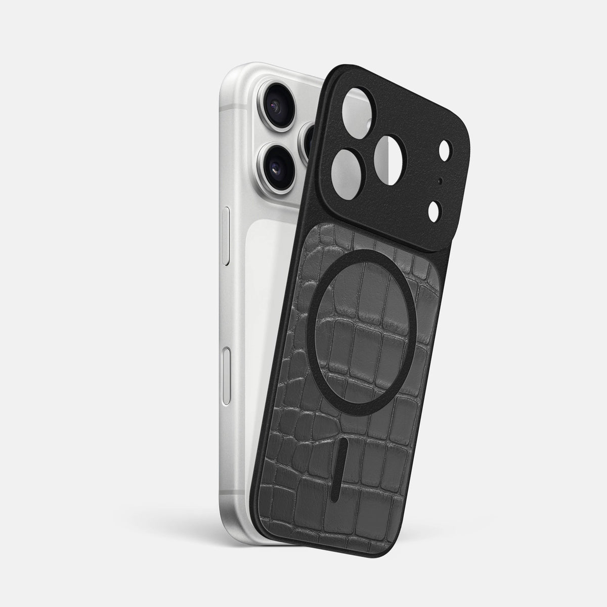 MagSafe Mask For iPhone 18 Pro Max In Alligator -1 | Grey