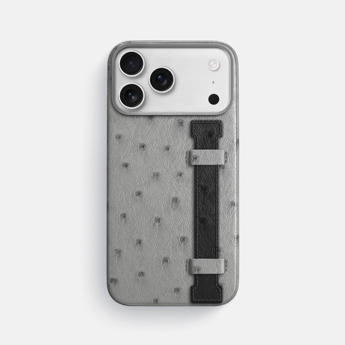 Handle Case Coloré For iPhone 18 Pro Max In Ostrich -1 | Silver-Steel