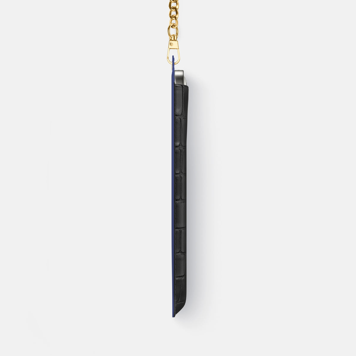 Crossbody Bag For iPhone 17 Pro In Alligator -4 | Grey-Gold