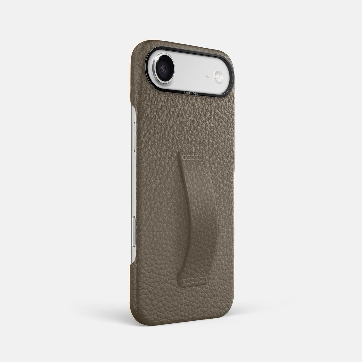 Finger Case For iPhone 17 Air In Calf -2 | Taupe-Black