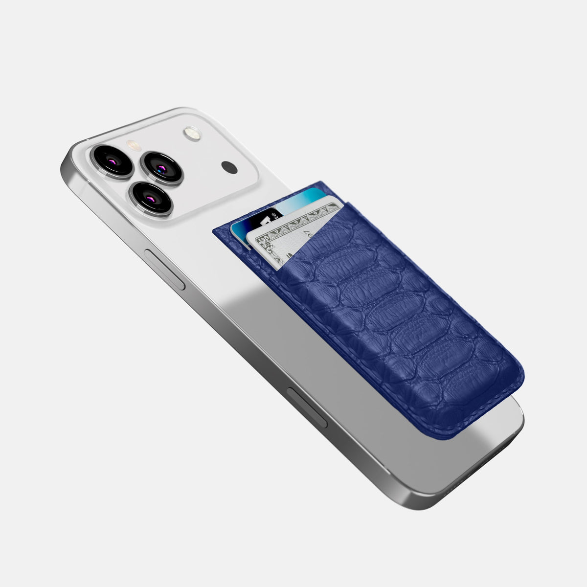 MagSafe Wallet For iPhone 18 Pro Max In Python -4 | Royal-Blue