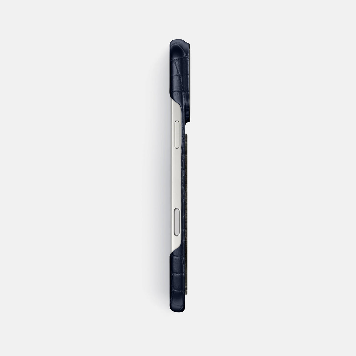 Classic Case With Carbon Dragon For iPhone 18 Pro Max In Alligator -3 | Navy-Blue-Black
