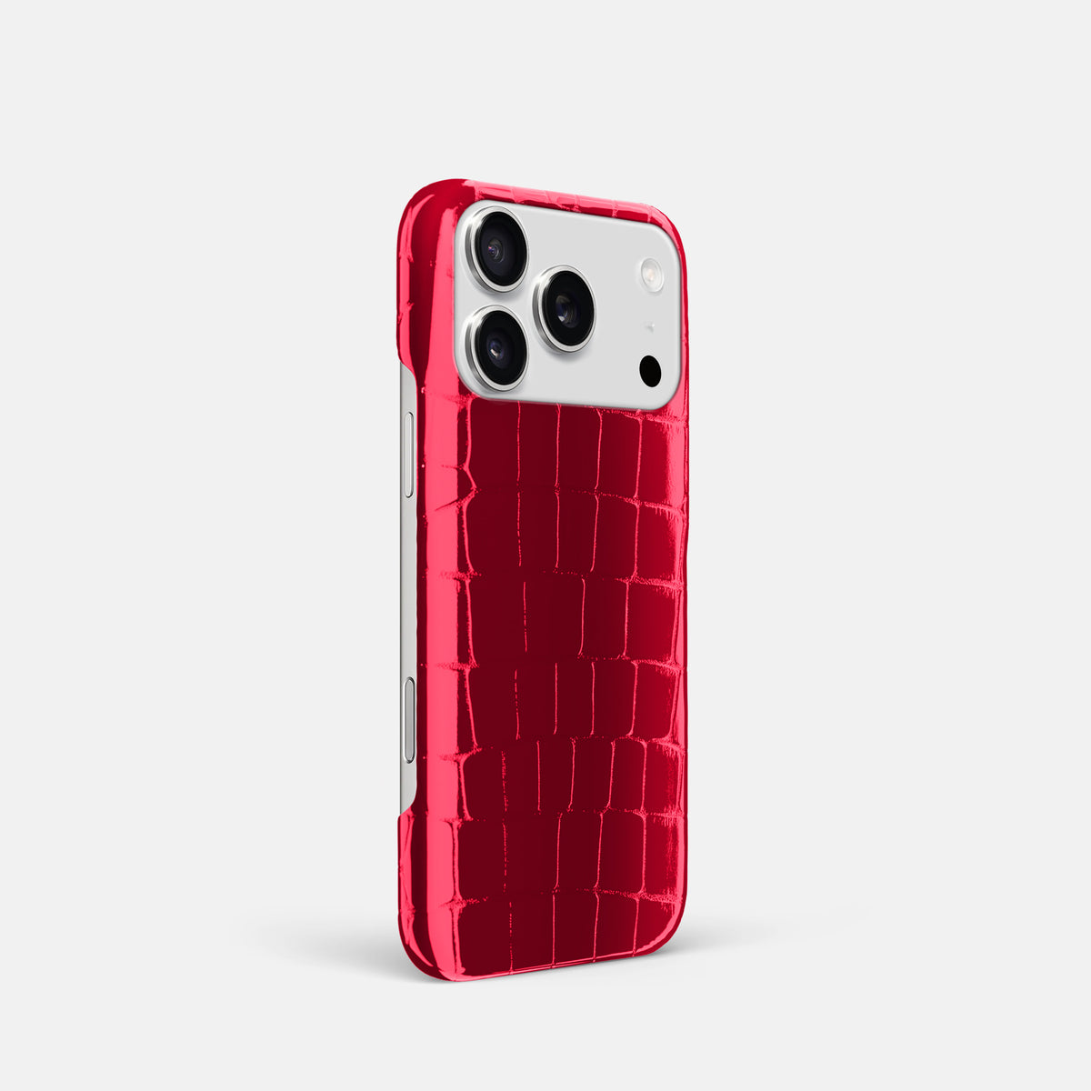 Slim Case For iPhone 17 Pro In Shiny Alligator -2 | Cherry