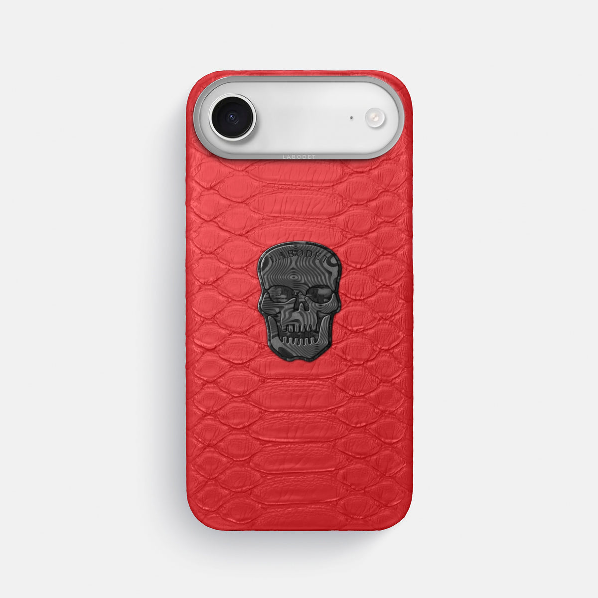Classic Case With Carbon Skull For iPhone 17 Air In Python -1 | Red-Steel