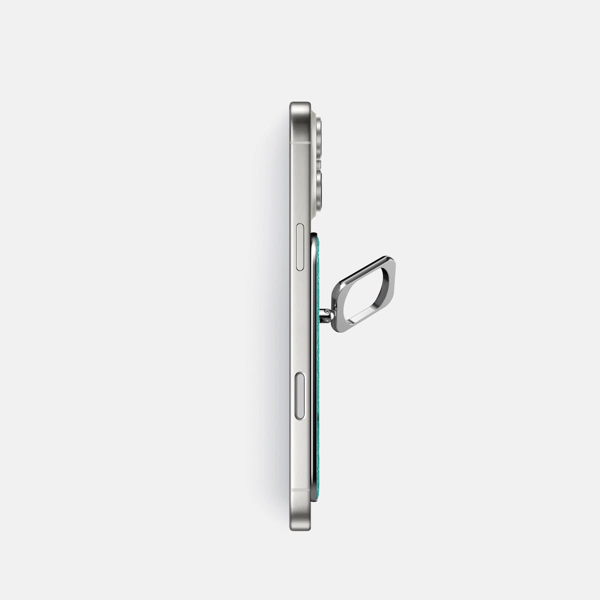 MagSafe Ring For iPhone 18 Pro In Ostrich -3 | Turquoise-Steel