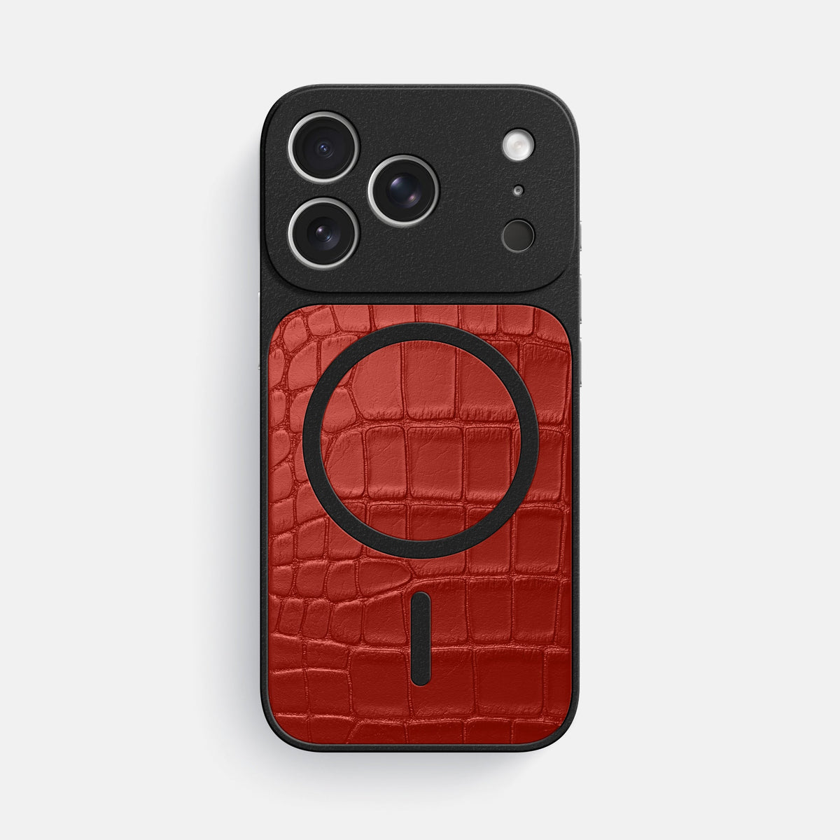 MagSafe Mask For iPhone 18 Pro Max In Alligator -3 | Red
