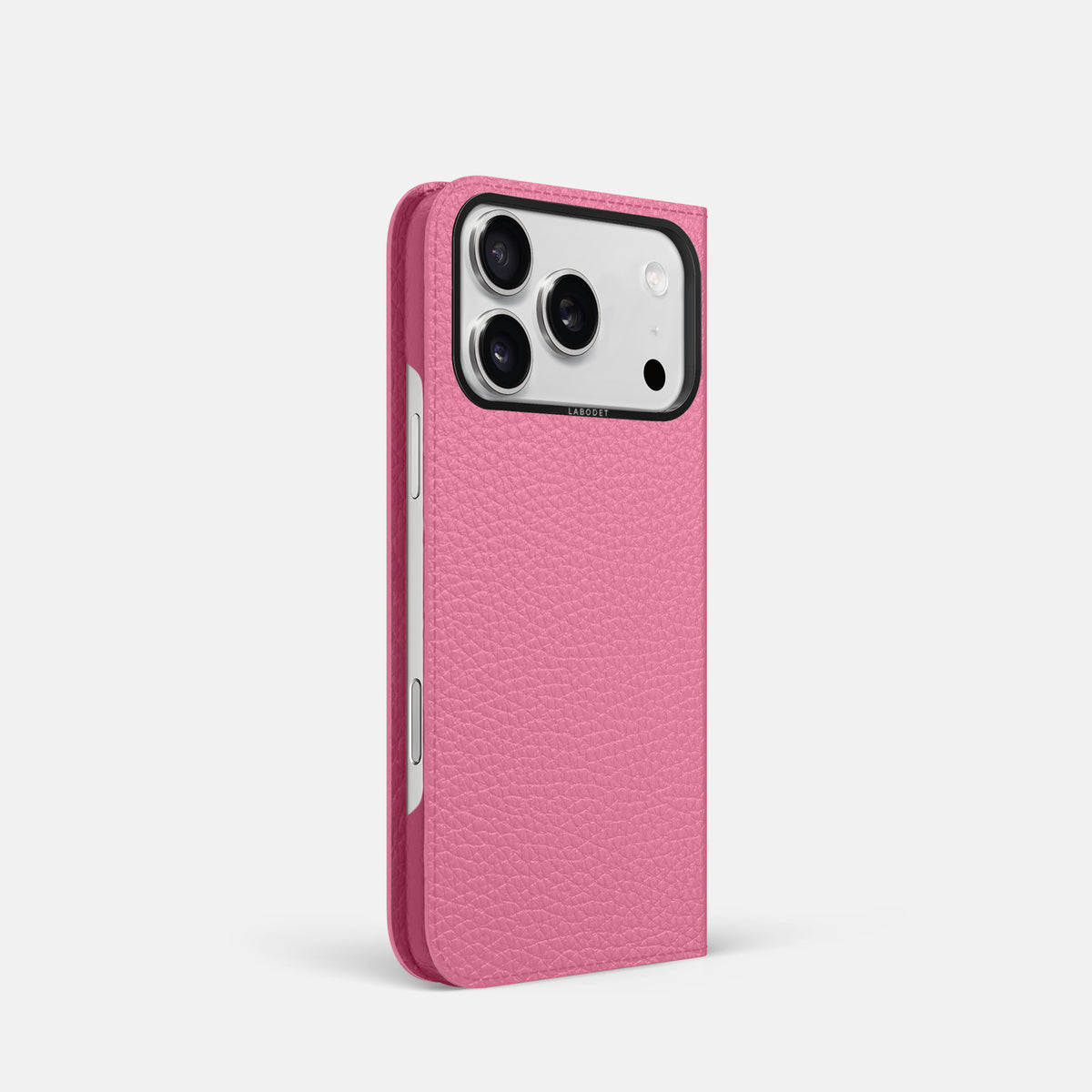 Folio Case For iPhone 17 Pro In Calf -1 | Pink-Black