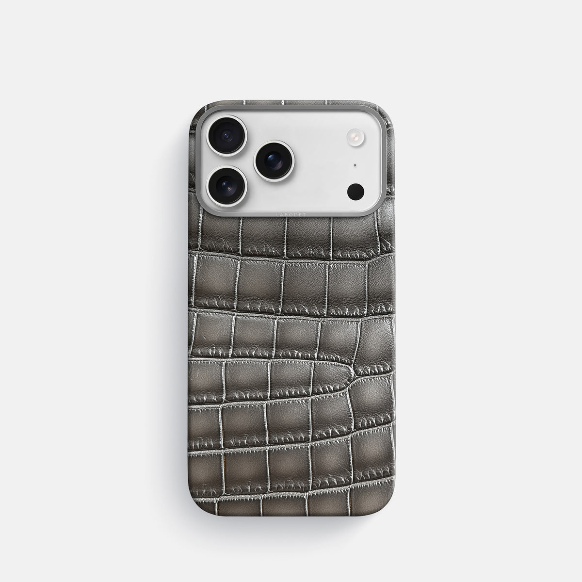 Classic Case For iPhone 17 Pro In Patina Alligator -1 | Grey-Steel