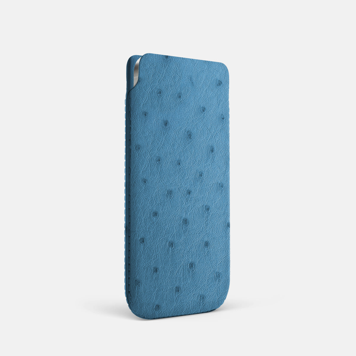 Pouch Case For iPhone 17 Pro In Ostrich -2 | Blue-Jeans