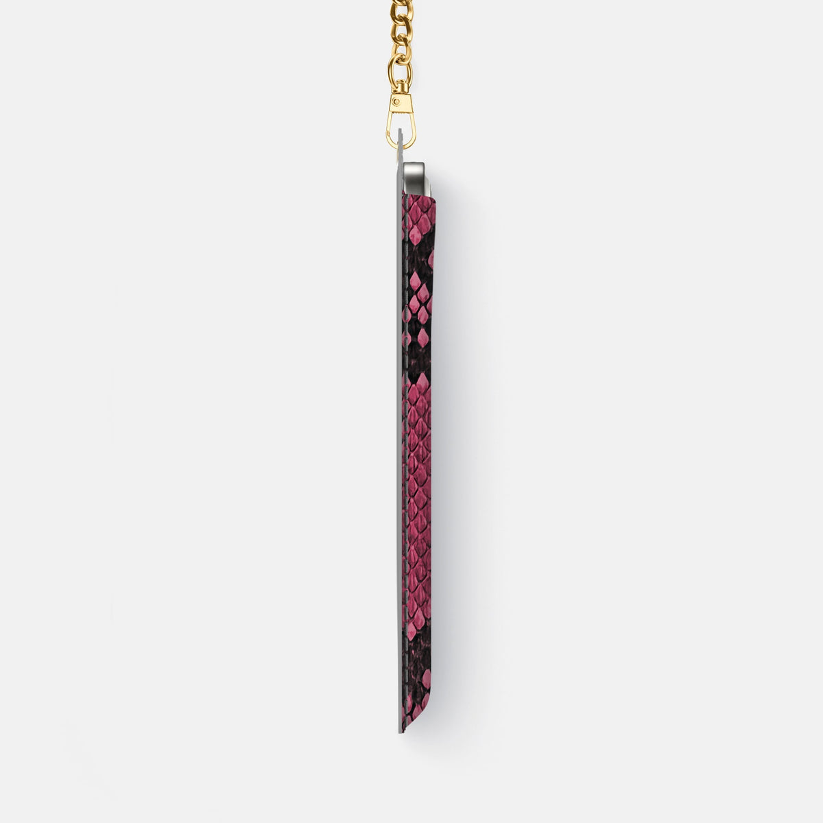 Crossbody Bag For iPhone 18 Pro Max In Deluxe Python -4 | Burgundy-Gold