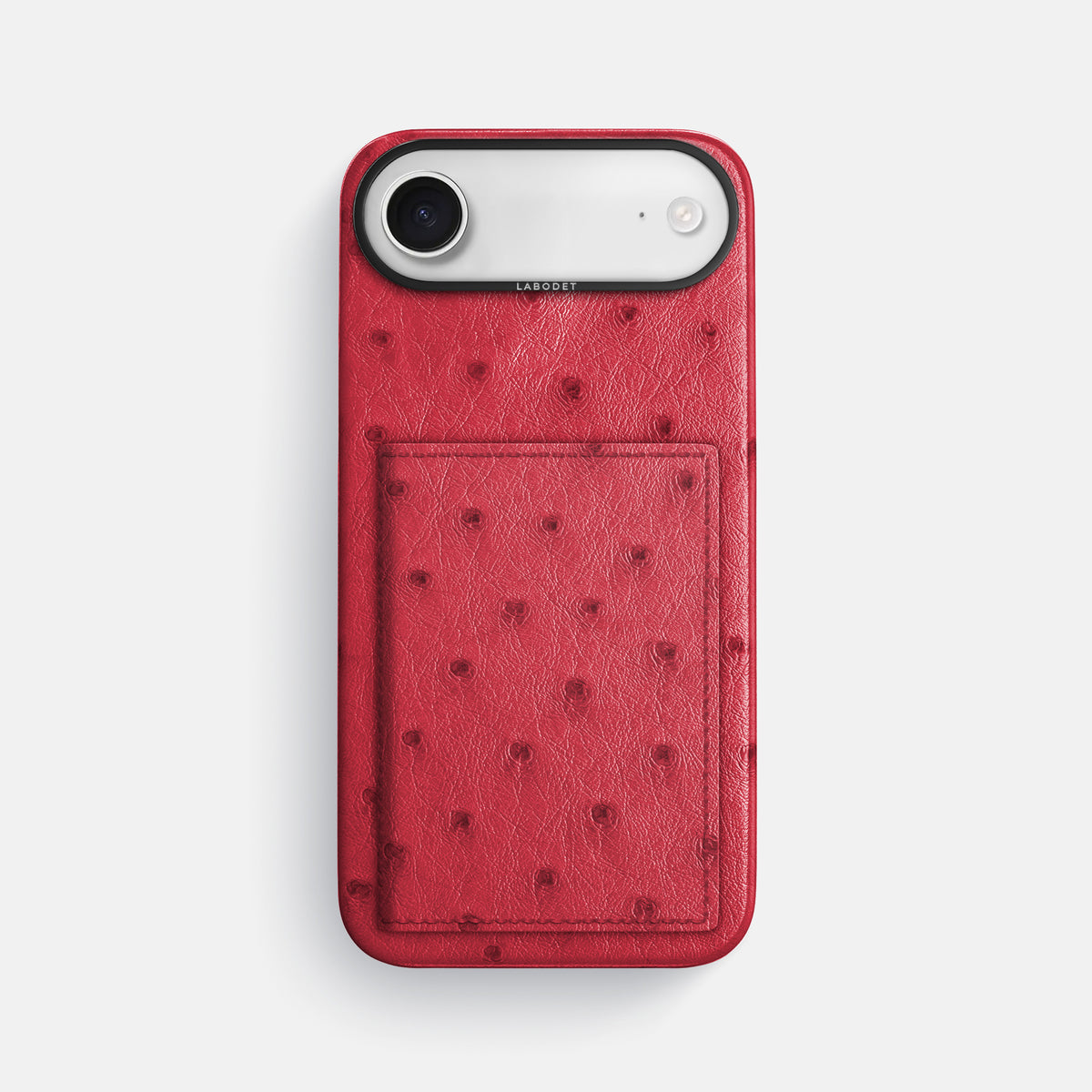 Bi-Fold Case For iPhone 17 Air In Ostrich -1 | Red-Black