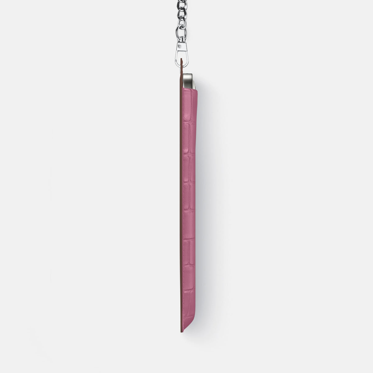 Crossbody Bag For iPhone 18 Pro Max In Alligator -4 | Pink-Lagoon-Steel