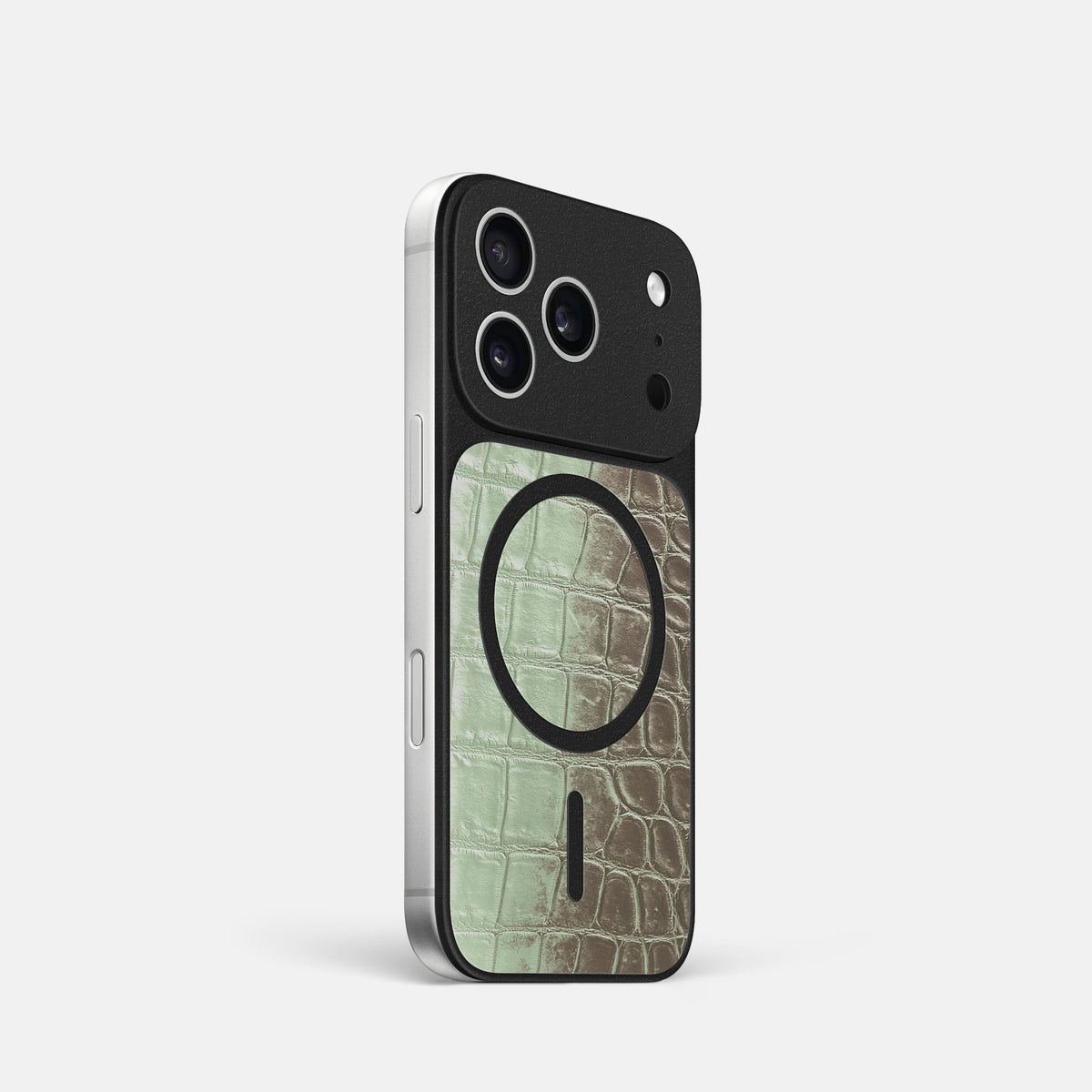 MagSafe Mask For iPhone 17 Pro In Himalayan Crocodile -2 | Pistachio