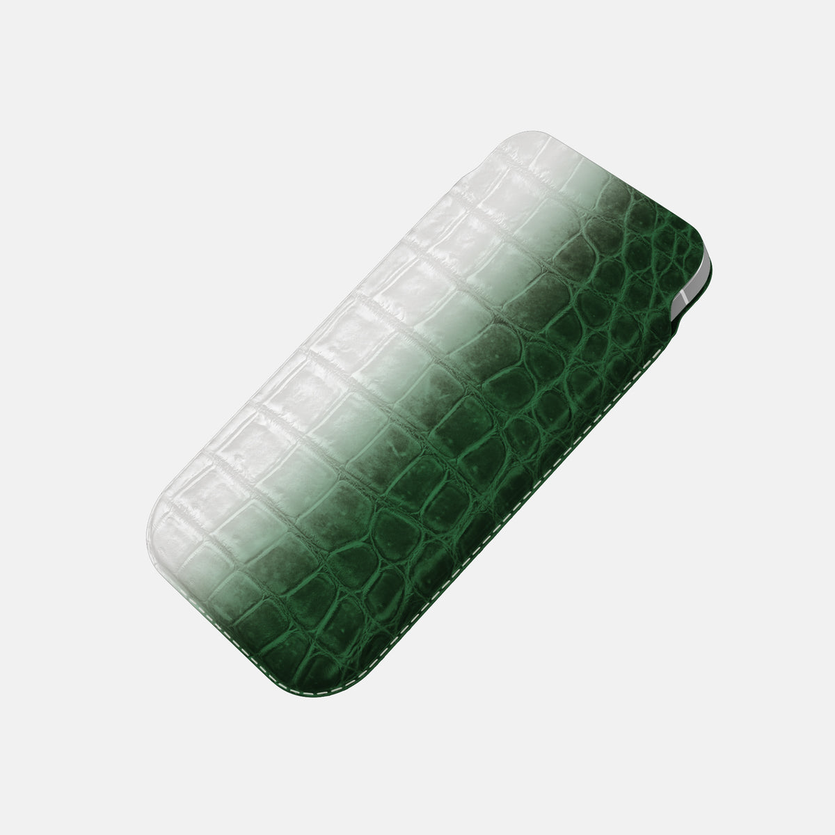 Pouch Case For iPhone 17 Air In Himalayan Crocodile -4 | Green