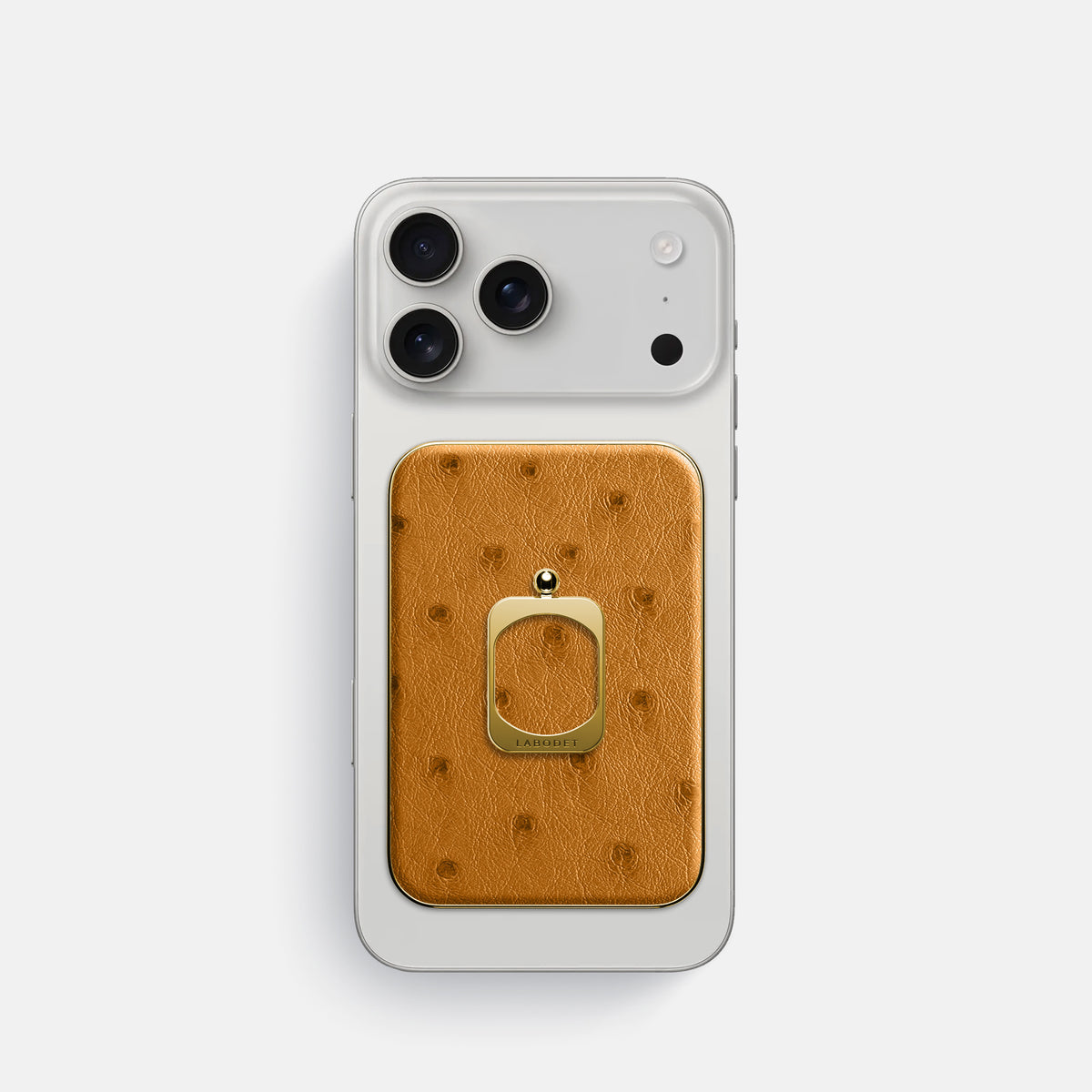 MagSafe Ring For iPhone 17 Pro In Ostrich -2 | Chestnut-Gold