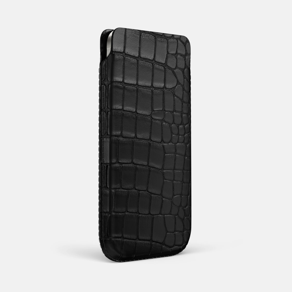 Pouch Case For iPhone 17 Air In Alligator -2 | Black