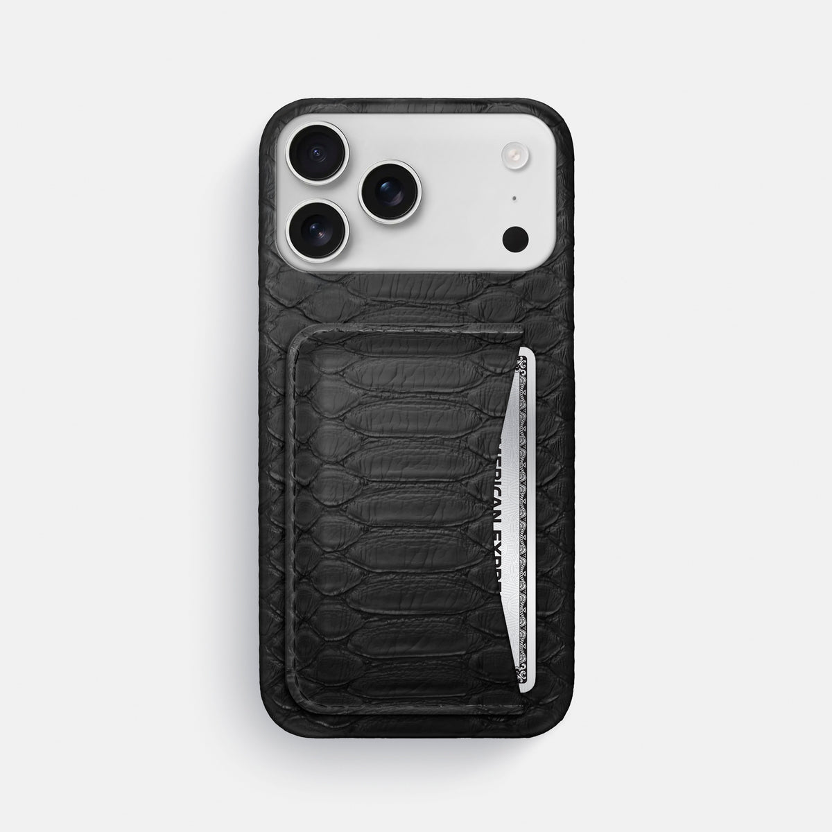 Slim Card Case For iPhone 17 Pro Max In Python -1 | Black