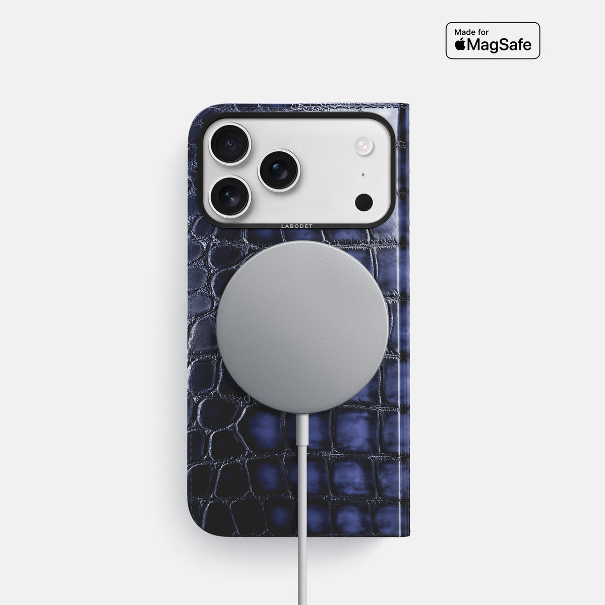 Folio Case For iPhone 17 Pro In Patina Alligator -3 | Havana-Blue-Black