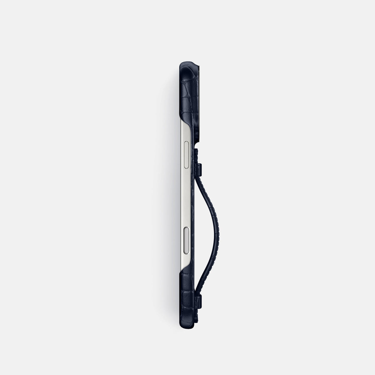Center Handle For iPhone 18 Pro In Alligator -3 | Navy-Blue-Black