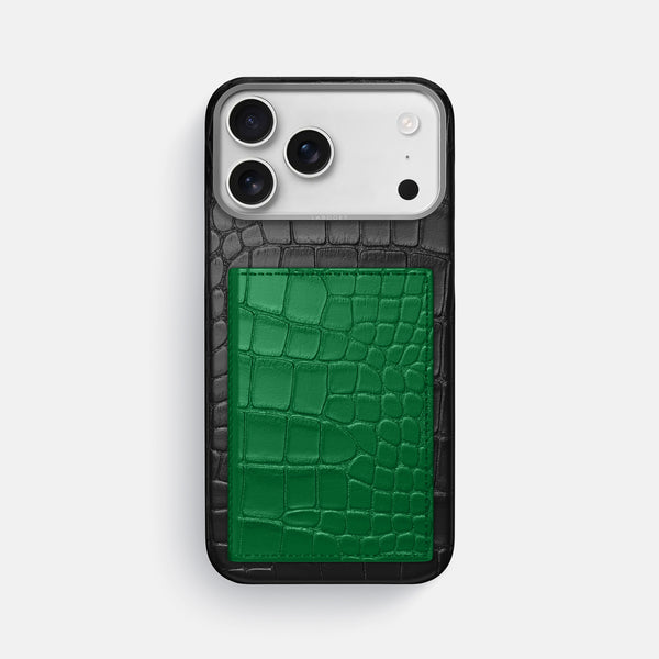 Bi-Fold Case Coloré For iPhone 17 Pro Max In Alligator
