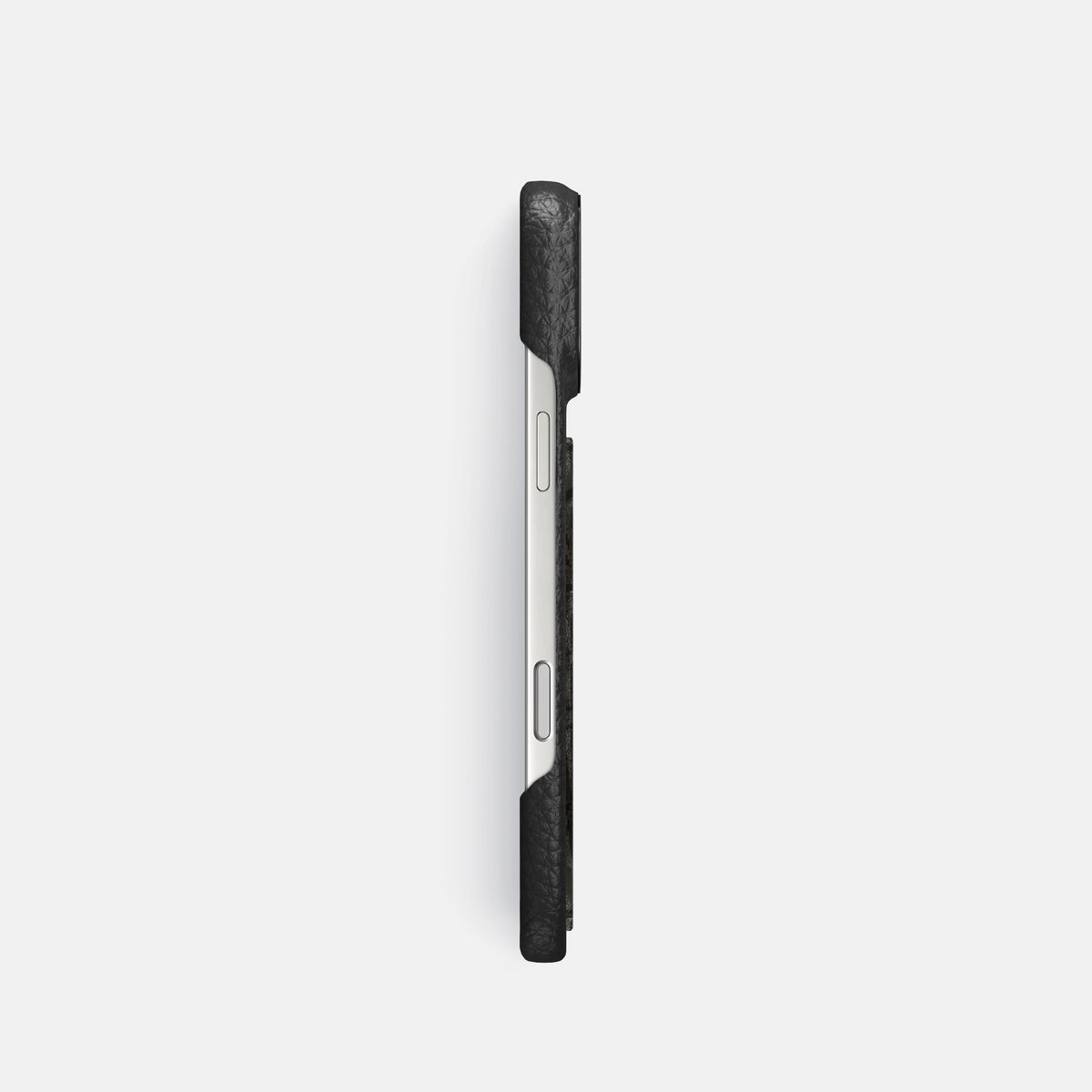 Classic Case With Carbon Dragon For iPhone 17 Pro In Calf -3 | Black-Black