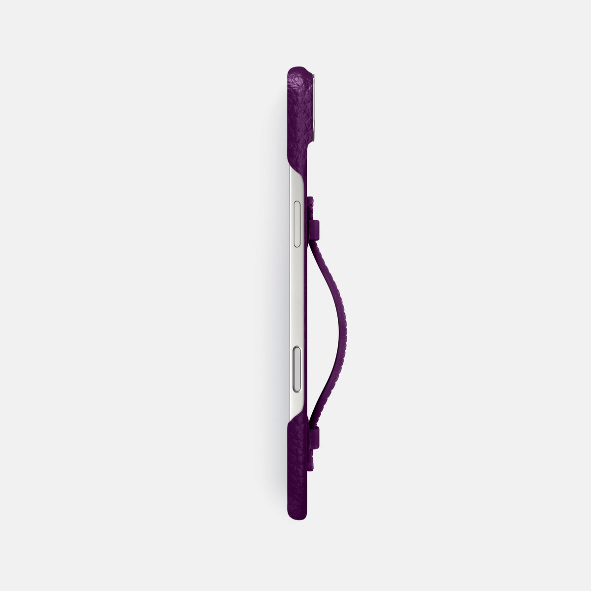 Center Handle For iPhone 17 Air In Calf -2 | Violet-Steel