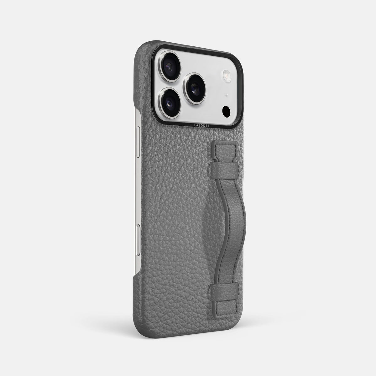 Handle Case For iPhone 18 Pro Max In Calf -2 | Souris-Black