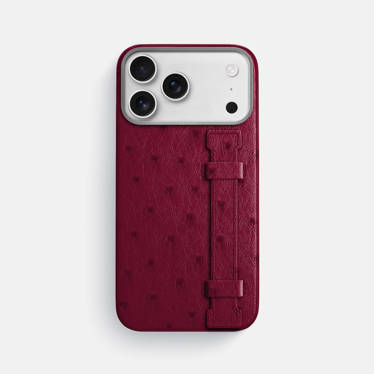 Handle Case For iPhone 17 Pro Max In Ostrich -1 | Bordeaux-Steel