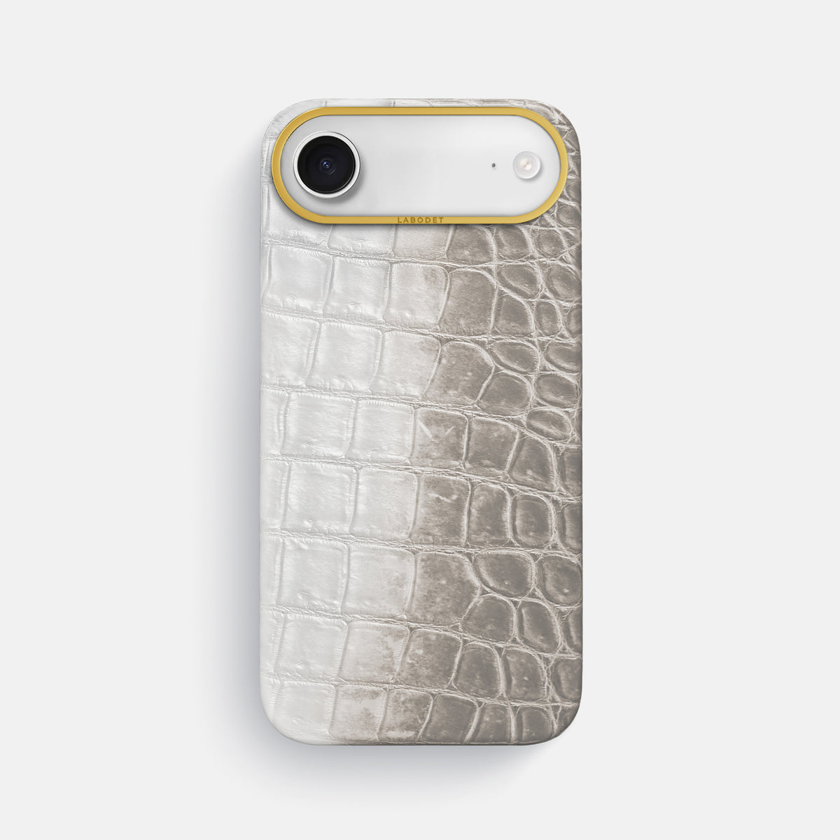 Classic Case For iPhone 17 Air In Himalayan Crocodile -1 | Grey-Gold