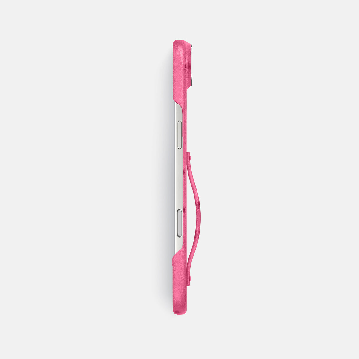 Finger Case For iPhone 17 Air In Ostrich -3 | Pink-Steel