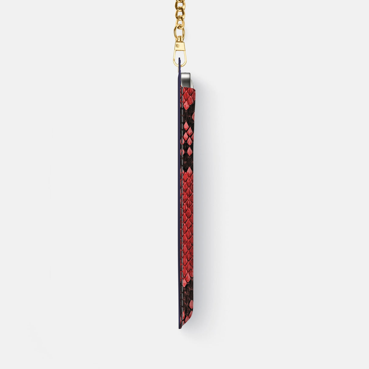 Crossbody Bag For iPhone 18 Pro Max In Deluxe Python -4 | Red-Gold