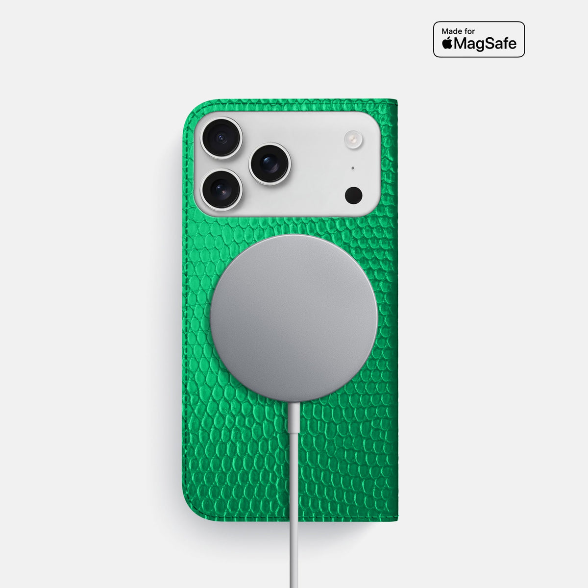 Folio Slim Case For iPhone 18 Pro In Lizard -3 | Apple-Green