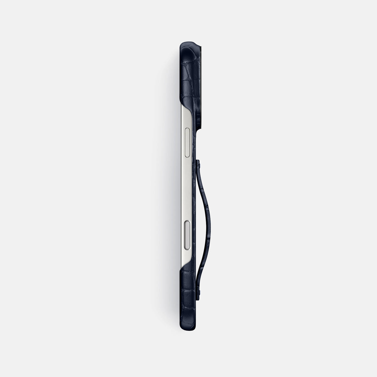 Finger Case For iPhone 17 Pro Max In Alligator -3 | Navy-Blue-Black