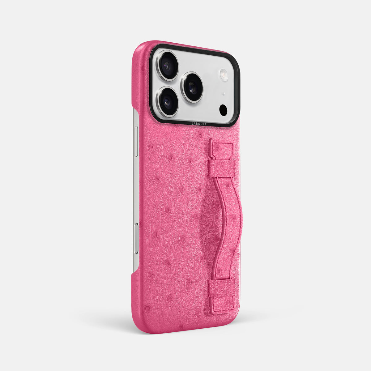 Handle Case For iPhone 17 Pro Max In Ostrich -2 | Pink-Black