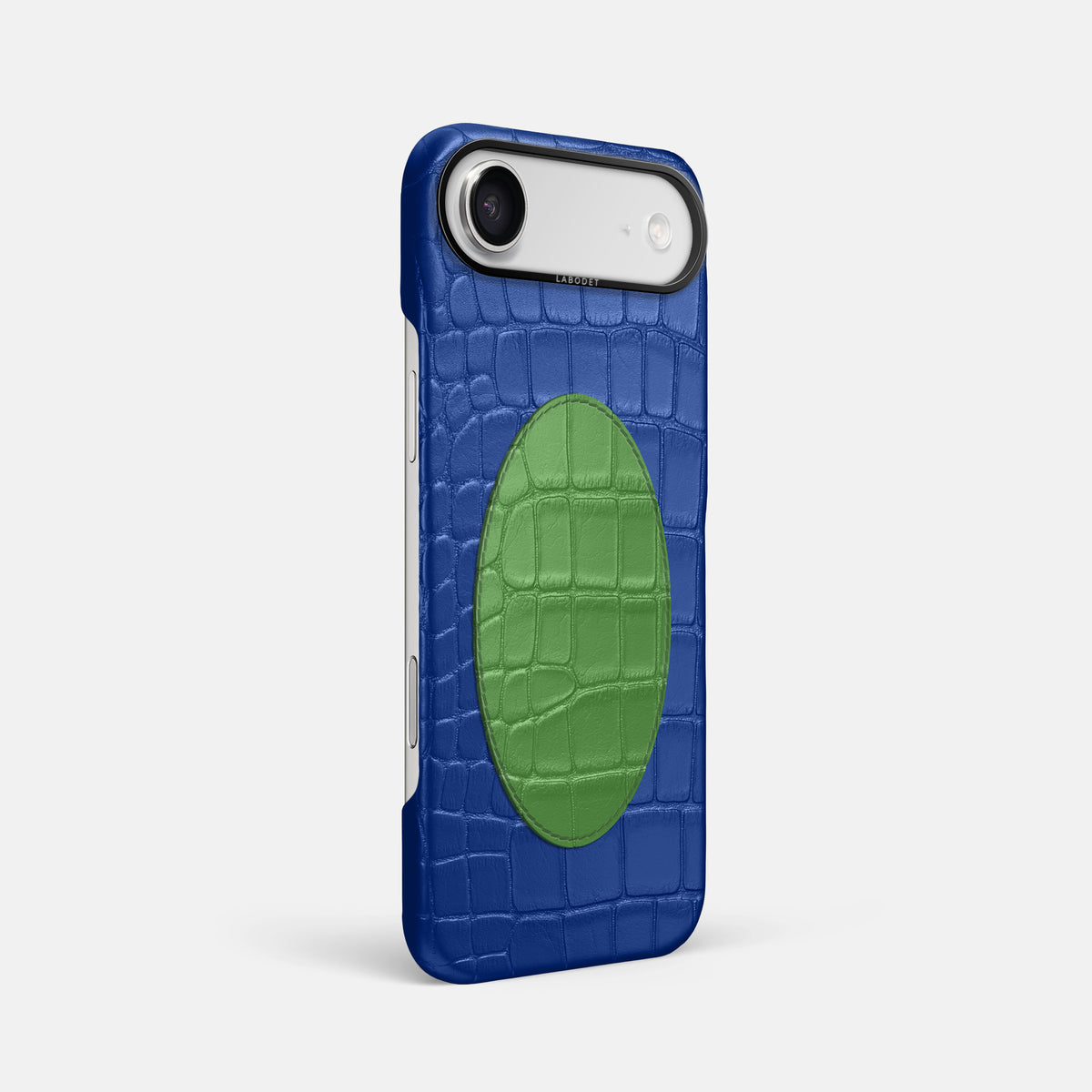Classic Case With Oval For iPhone 17 Air In Alligator -2 | Royal-Blue-Black