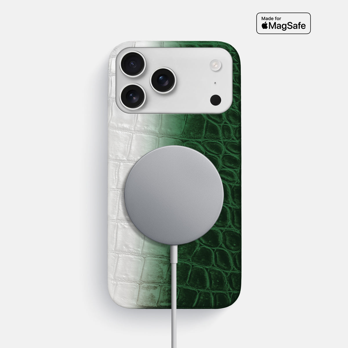 Slim Case For iPhone 17 Pro Max In Himalayan Crocodile -4 | Green