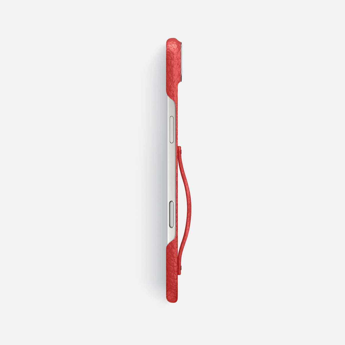 Finger Case For iPhone 17 Air In Calf -3 | Red-Steel