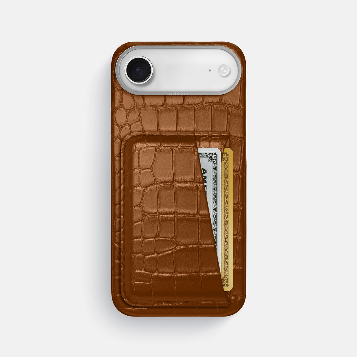 Double Card Case For iPhone 17 Air In Alligator -1 | Honey-Steel