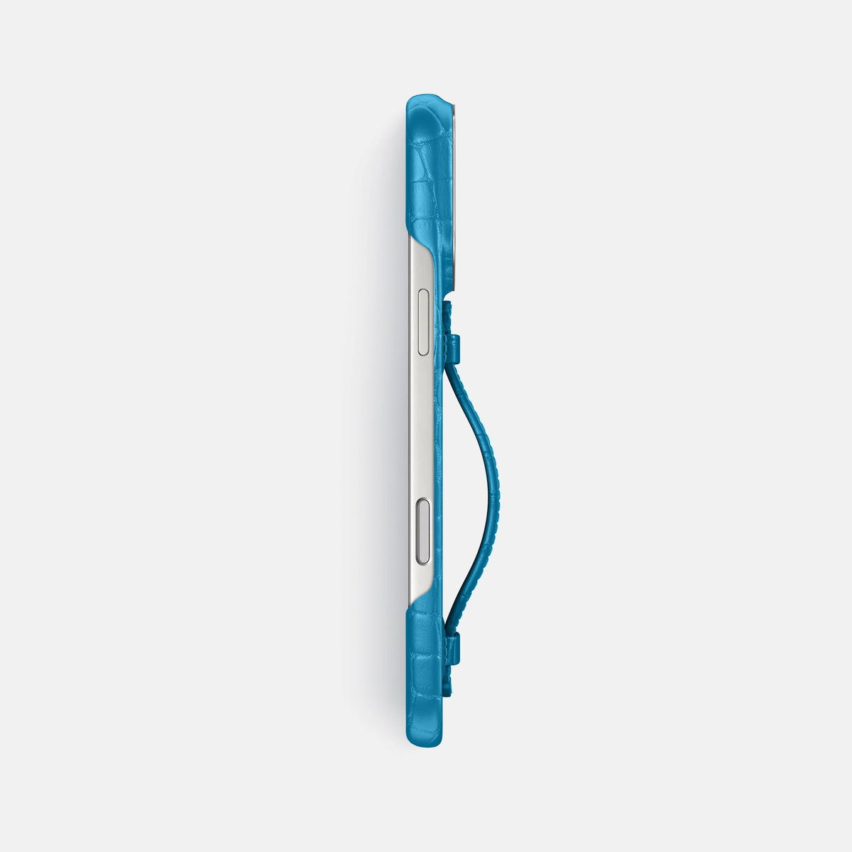 Center Handle For iPhone 18 Pro Max In Alligator -3 | Curaçao-Blue-Steel