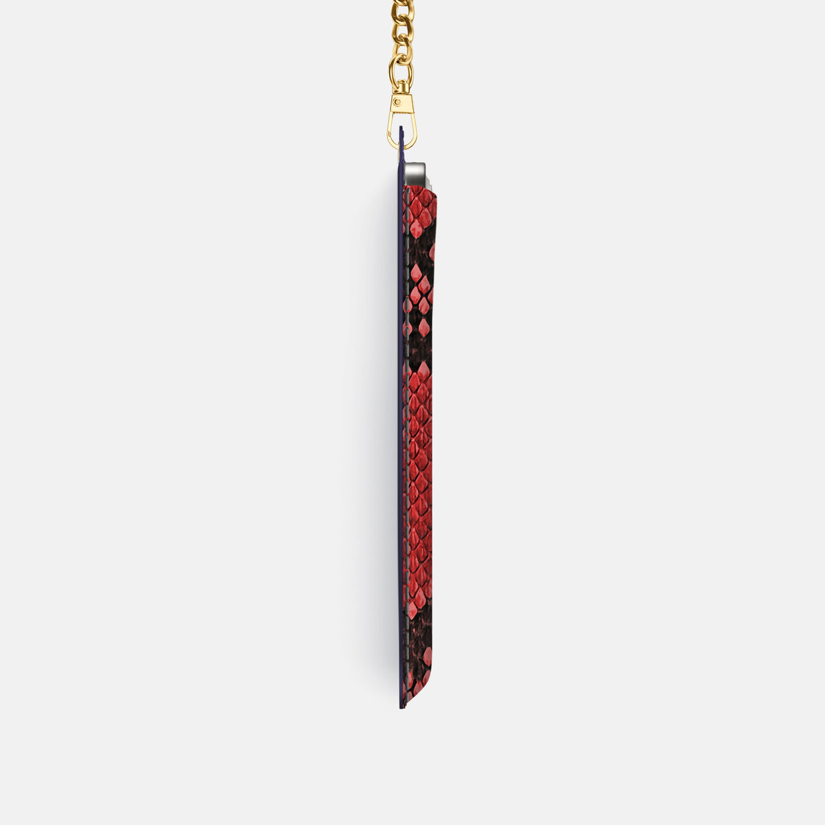 Crossbody Bag For iPhone 17 Pro In Deluxe Python -4 | Red-Gold